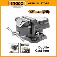 INGCO mini table vise with rotating base size 60mm (2-3/8") HBV082 | 100mm (4") HBV084 | 150mm (6") 