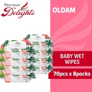 Oldam Baby Wet Wipes Cap 70pcs x 8pkt | 올담 Korea Baby Wipes