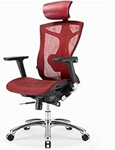 Office Chair Office Chair,Executive Chair with Headrest and Adjustable Armrest, Ergonomic Chair, Computer Chair,Boss Chair, Gaming Chair (Color : Red) hopeful