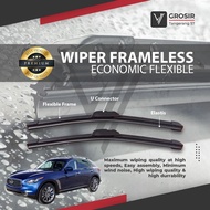 INFINITI FX35 2003-2008 FRAMELESS WIPER 2 PCS