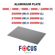 6061 5083 5052 ALUMINIUM PLATE 3/4/5/8/10 MM (T) X 250MM (W) X 250MM(W)