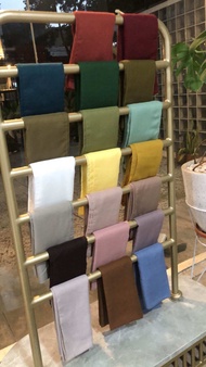 Skyshop Hijab Basic Plain Scarf Series polosan By Monel Bahan Voal Premium Size 115 x115cm Kerudung 