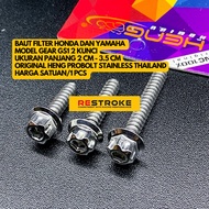 FILTER BOX BOLT 2 CM - 3.5 CM LENGTH GS1 MODEL 2 KEYS ORIGINAL HENG PROBOLT
