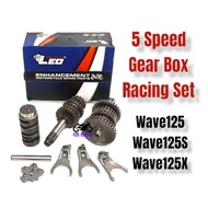 Leo Racing Gear Box 5Speed Untuk Motor Honda Wave125 Wave125S Wave125X Racing Gear Full Set
