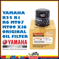 100% JAMIN ORIGINAL YAMAHA GENUINE PARTS PENAPIS MINYAK YAMAHA OIL FILTER YAMAHA YZF R25 R1 R6 MT07 