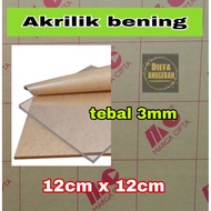 Acrylic 3mmBENING size 12x12/ Acrylic sheet customBENING