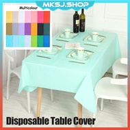 Waterproof Table Cloth Cover 137x183cm Plastic Tablecloth Oil-proof PVC Table Clothes for Birthday P