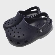 Crocs 洞洞鞋 Classic Clog K 深藍 小朋友 中童鞋 親子鞋 4-7歲 布希鞋 206991410