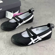 รองเท้าส้นเตี้ยรุ่น MEXICO 66 TGRS บัลเล่ต์สีขาวดำทันสมัยสำหรับผู้หญิงใส่สบายกันลื่นน้ำหนักเบาระบายอ