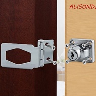 ALISONDZ Drawer Lock Office Cupboard Locking Hasp Double Security Mailbox Cabinet Lock