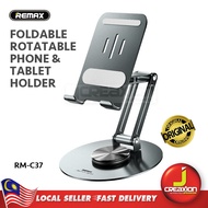 Remax RM-C37 Alloy Foldable Rotatable Universal Phone & Tablet Holder Dual-Rod Adjustable Stand