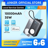 Anker MagGo Power Bank 10000mAh 35W USB C Cable Wireless Portable Charger for Watch A1657