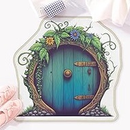 Allenjoy 30.9" x 29.7" Secret Garden Door Bathroom Rugs Vines and Flowers Mat Bathmat Rug Non Slip W
