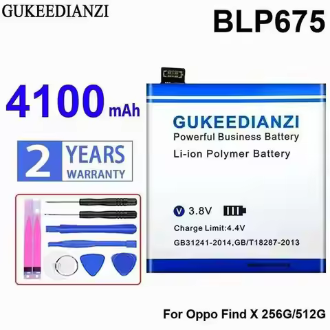 For Oppo Find X 256G 512G Premium Replacement Good Low-Temperature Performance 4100mAh BLP675 Mobile