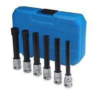 EType Extra Long Socket Adapter Set E10 E12 E14 E16 E18 E20 Socket Sets for Cylinder Head 6PCS/Set