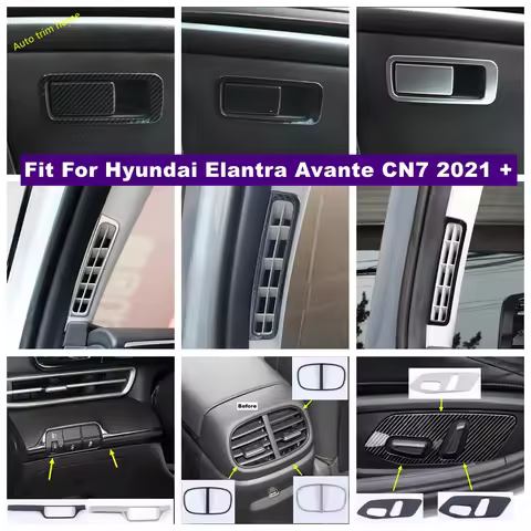 Pillar A Light Switch Armrest Box Rear Air Vent AC Outlet Cover Trim For Hyundai Elantra Avante CN7 
