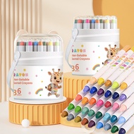 Huilin English Version Color Water-Soluble Color Painting Stick Washable Silky Oil Pastel Not Dirty 
