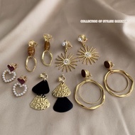 Big Size Drop Earing Clip Subang Klip Fake Earring for Women No Pain No Allergies Korean Earrings 20