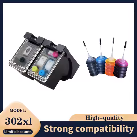 302 Ink Cartridge Remanufactured For HP 302 302XL DeskJet 1110 2130 for HP302XL Envy 4520 NS45 Offic