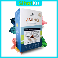 AMINO9 All Natural Protein (15 Sachets) – Whey Isolate + Pea Protein MCT Oil Kurma Grapeseed