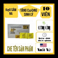 1 Hộp 10 Viên Kẹo Hồng Sâm A7 Anpha vị Chanh USA Cao Cấp - Cực Mạnh - Date Mới Nhất