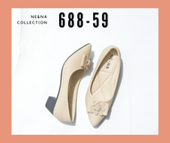 รองเท้าเเฟชั่นผู้หญิงเเบบคัชชูส้นเตี้ย No. 688-59 NE&amp;NA Collection Shoes