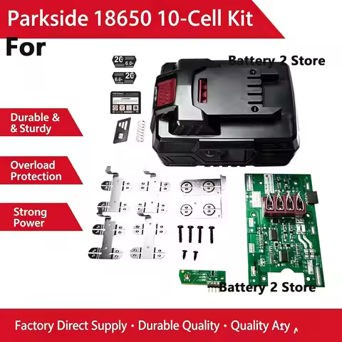 Charging protection circuit board PCB for Parkside X20V battery 10 cell battery case plastic box sto
