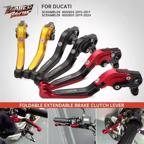 For Ducati Scrambler 800/803 2015-2024 Adjustable Brake Clutch Lever Extendable Classic Full Trottle