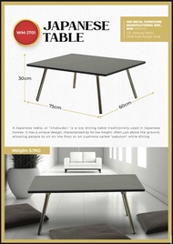 (Ready Stock) WM-JT01 Japanese Table / Meja Baca/ Folding Table/ Jepun Meja/ Meja Lipat