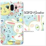 【Sara Garden】客製化 手機殼 Samsung 三星 A8 2018 A5 2018 手繪兔兔貓咪插畫 手工 保護殼 硬殼