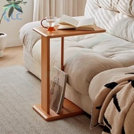 Solid wood coffee table, movable C Modern sofa side table, household side cabinet, mini side table, 