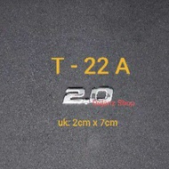 T-22A. Emblem - Sticker - Sticker - Logo - Symbol - Writing 2.0 Chrome