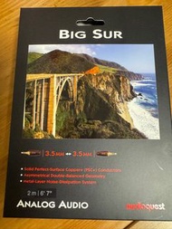 Audio quest big sur 3.5mm to 3.5mm 2m長
