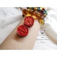 85% Cinnabar Cross Vajra/Lotus Plate [Jingjing Workshop-love2hm]