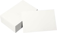 Pack of 100 A6 Kraft Paper Cards White, 14.5 x 9.5 cm Index Cards A6 Blank, 350 g/m² Postcards Blank