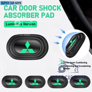 NEW Luminous Mitsubishi Car Door Anti-collision Silicone Pad Anti-shock Closing Door Stickers Soundproof Buffer Gasket For Outlander Xpander ASX Lancer Outlander Mirage G4