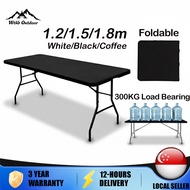 Foldable Table Portable Table Outdoor Dining Event Heavy Duty Multi-Purpose Folding Desk 122-180cm