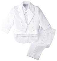 Spring Notion Boys' White Classic Tuxedo with Tail