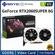 SOYO NVIDIA Geforce RTX2060 SUPER 8G Graphics Card GDDR6 Memory DVI DP Gaming Video Card RTX2060S De