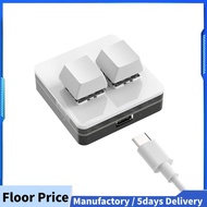 Custom Mini Keyboard 2 Key RGB Macro OSU Keypad Programmable Mechanical Keyboard for Gaming Working,