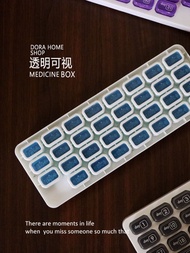 30 Days Pill Box One Month Medicine Packing 31 Compartments Date Elderly with Pill Box Portable Smal