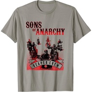 Men's cotton T-shirt Sons of Anarchy Black and Red Poster T-Shirt