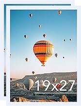 19x27 Picture Frame Set of 2 White for Poster Photo Picture, Horizontal and Vertical Formats for Wal