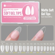 UR SUGAR 300Pcs X XS Short Nail Tips Full Coverage Press on Nail Matte Fake nails for Flat Small Nai
