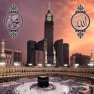 Potrait Kaabah Art Canvas untuk ruang solat.