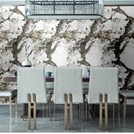 Grey Marble Living Room Wall Sticker Wallpaper 7m to/d 8m x 45cm