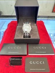 GUCCI Quartz ตัวเรือนสแตนเลส นาฬิกาผู้ชาย มือสองของแท้