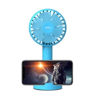 idmix｜多功能MINI手持/手機支架USB小風扇(F1)-藍