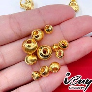 IBUY 999 Gold Cat’s Eye Lu Lu Tong Bead (1pc) 24K (999) 足金999猫眼路路通
