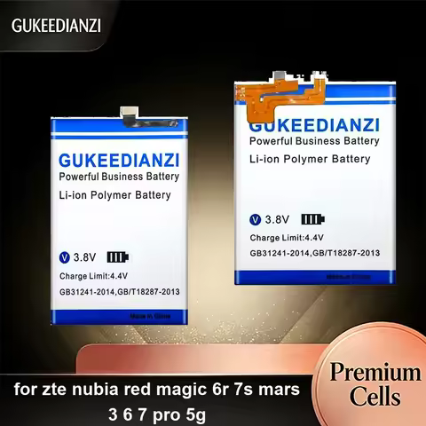 Li3949T44P6h996644 li3945T44P8h526391 LI3923T89P8h636590 Battery 4600-5800mAh For Zte Nubia Red Magi